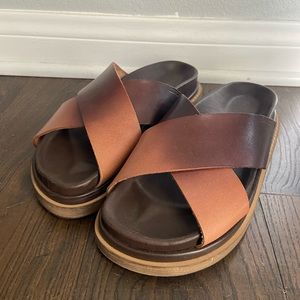 ALOHAS Size 40 Brown Sandals